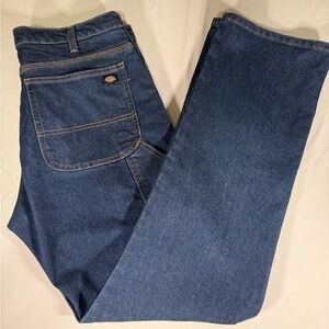 Dickies FLEX Carpenter Jeans Dark Wash Indigo Relaxed Straight 36x34